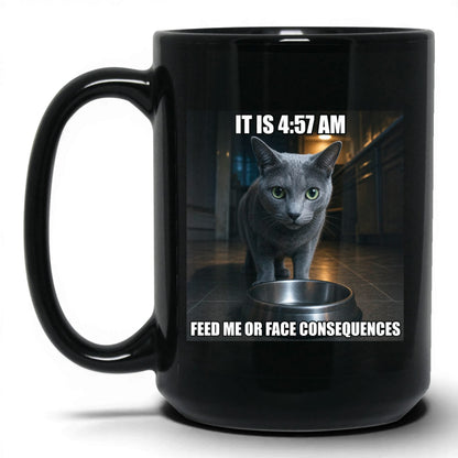 Feed Me Cat Coffee Mug
