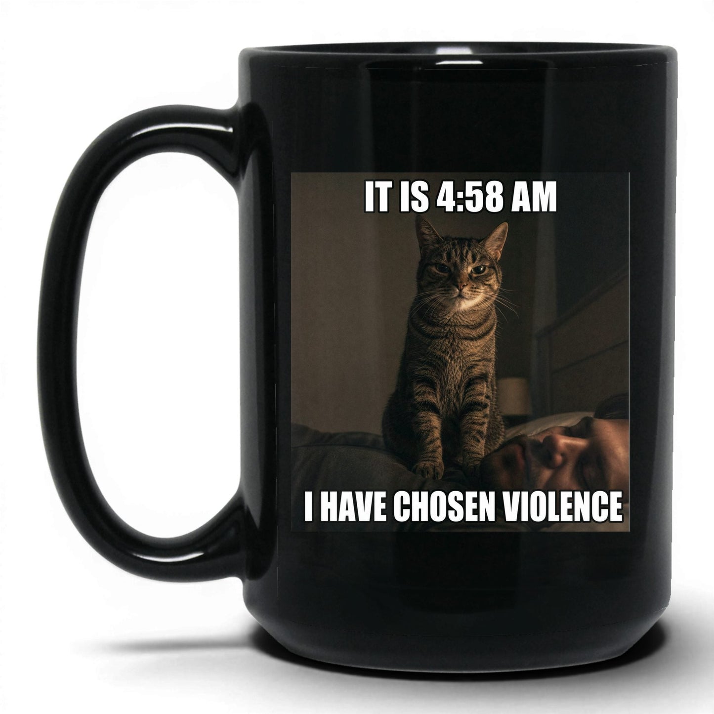 Chosen Violence Cat Coffee Mug
