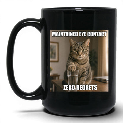 Maintained Eye Contact Cat Coffee Mug