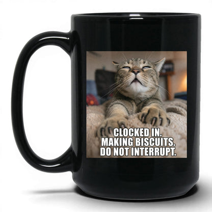 Making Biscuits Cat Coffee Mug