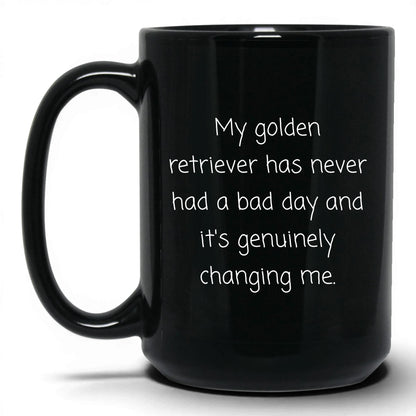 Golden Retriever Mug – 15oz Black Mug