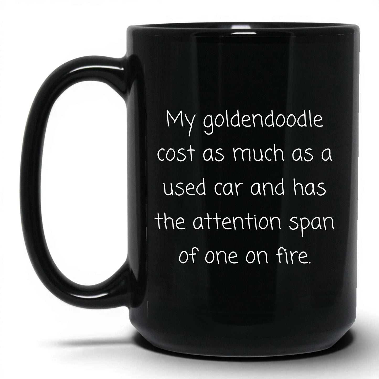 Goldendoodle Dog Mom Mug – 15oz Black Mug