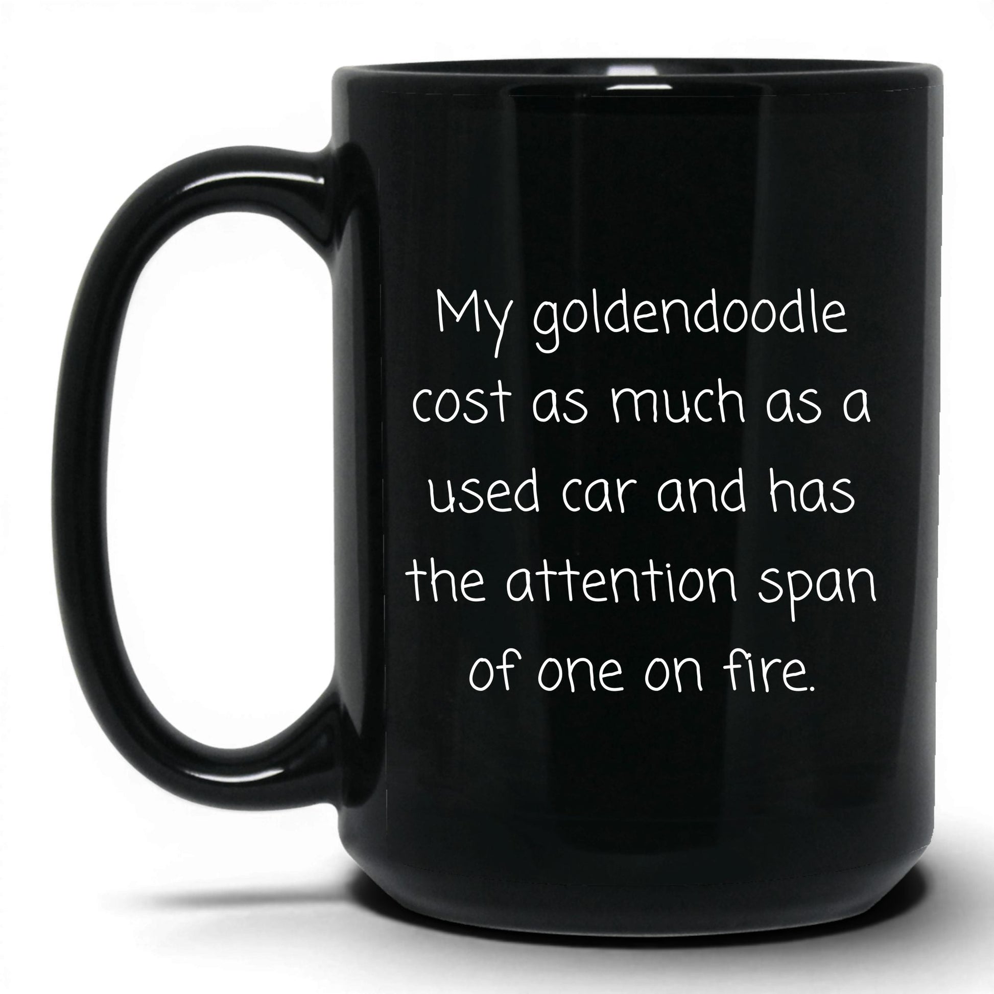Goldendoodle Dog Mom Mug – 15oz Black Mug