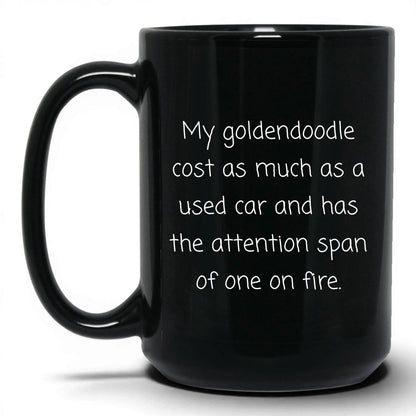 Goldendoodle Dog Mom Mug – 15oz Black Mug