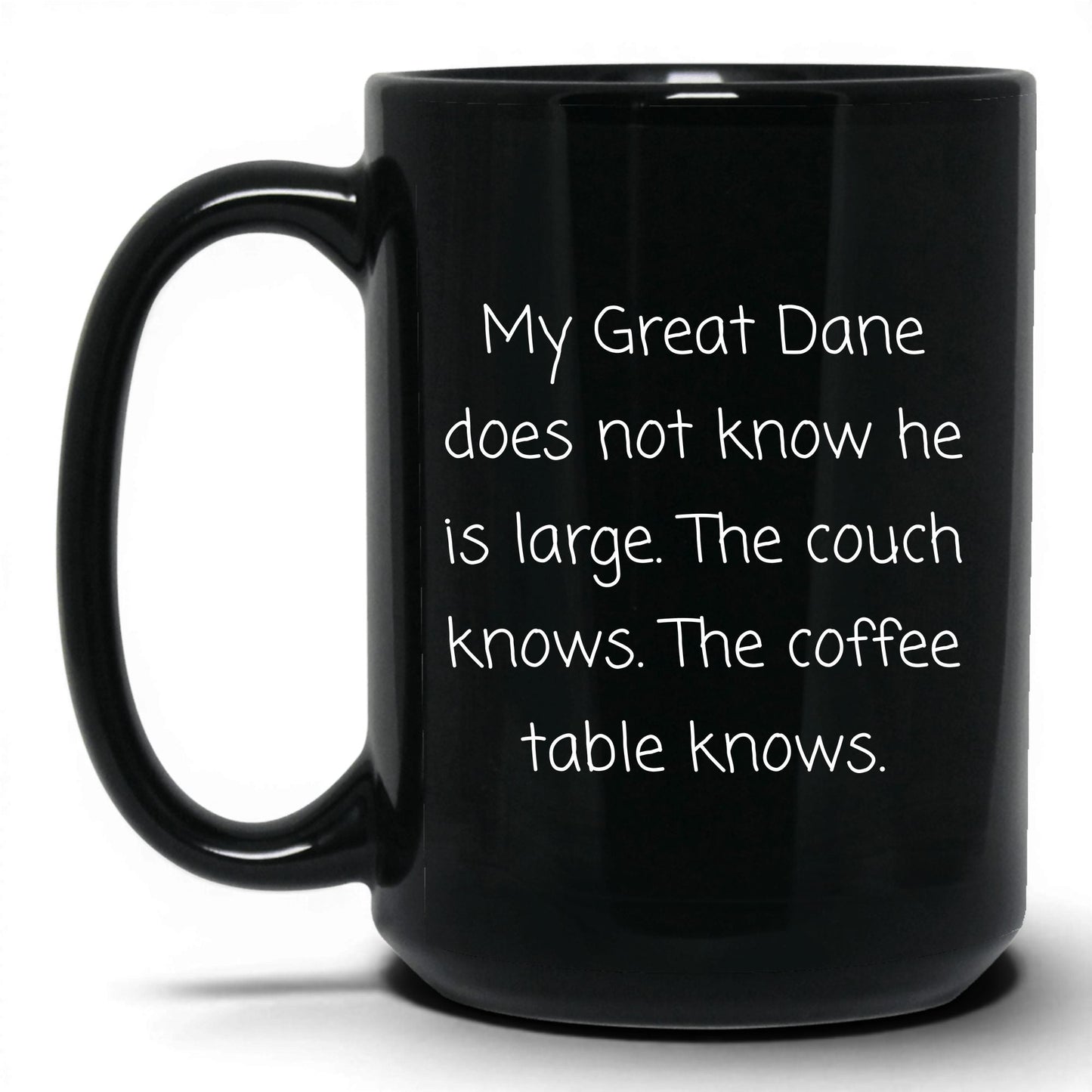 Great Dane Dog Mom Mug – 15oz Black Mug