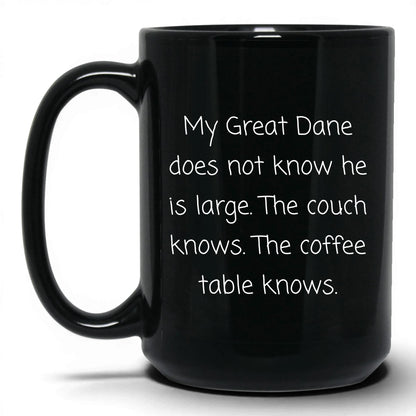 Great Dane Dog Mom Mug – 15oz Black Mug
