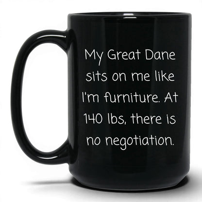 Sassy Great Dane Mug – 15oz Black Mug