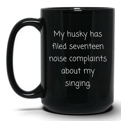 Husky Dog Mom Mug – 15oz Black Mug