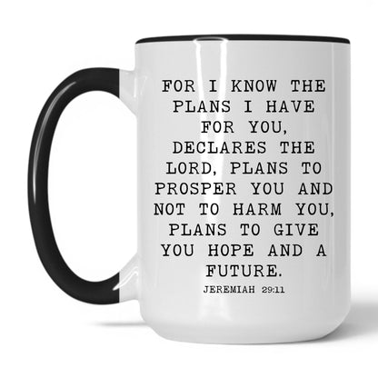 Lifestyle Photo #1 For I Know the Plans Mug