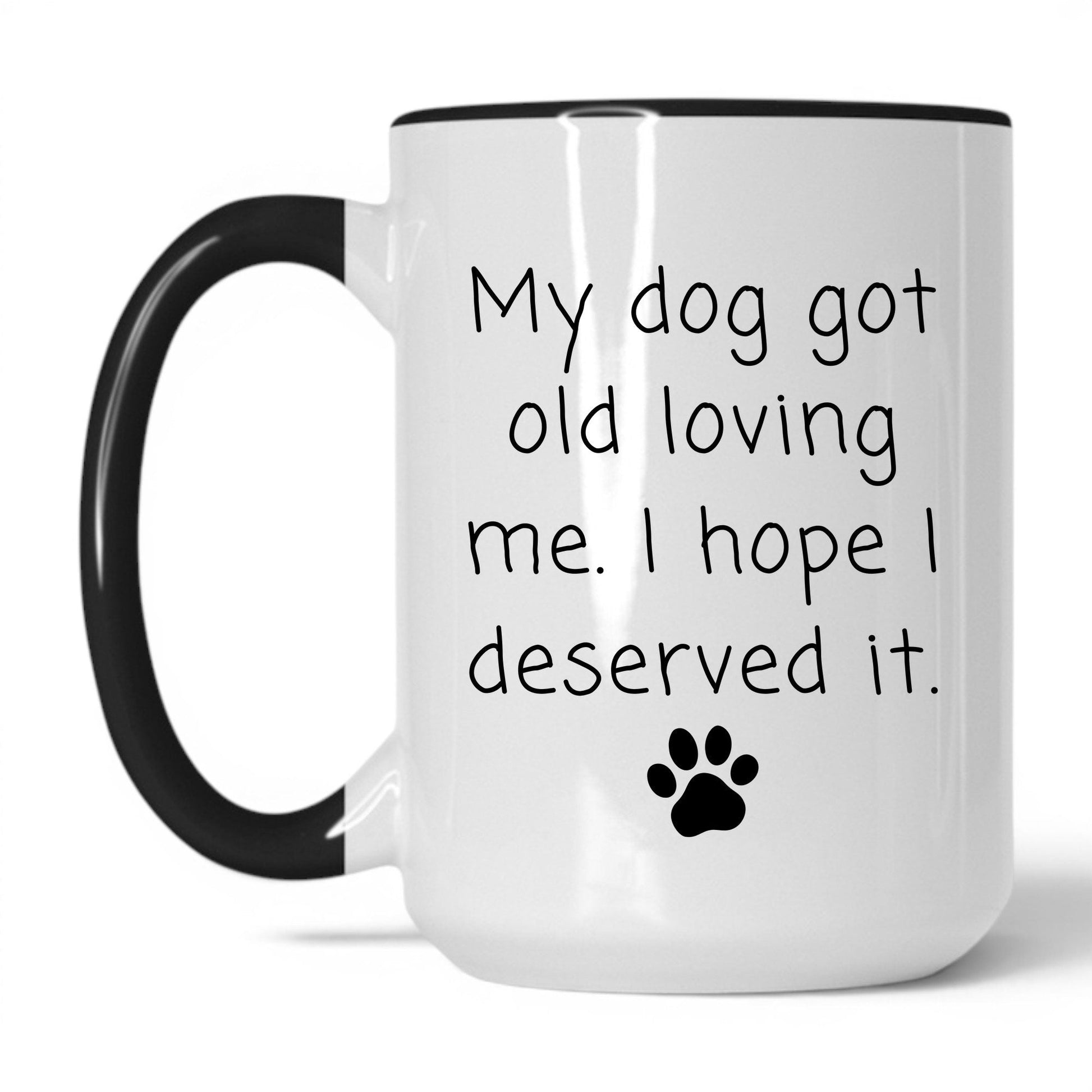 Lifestyle Photo #1 My Dog Got Old Loving Me Mug