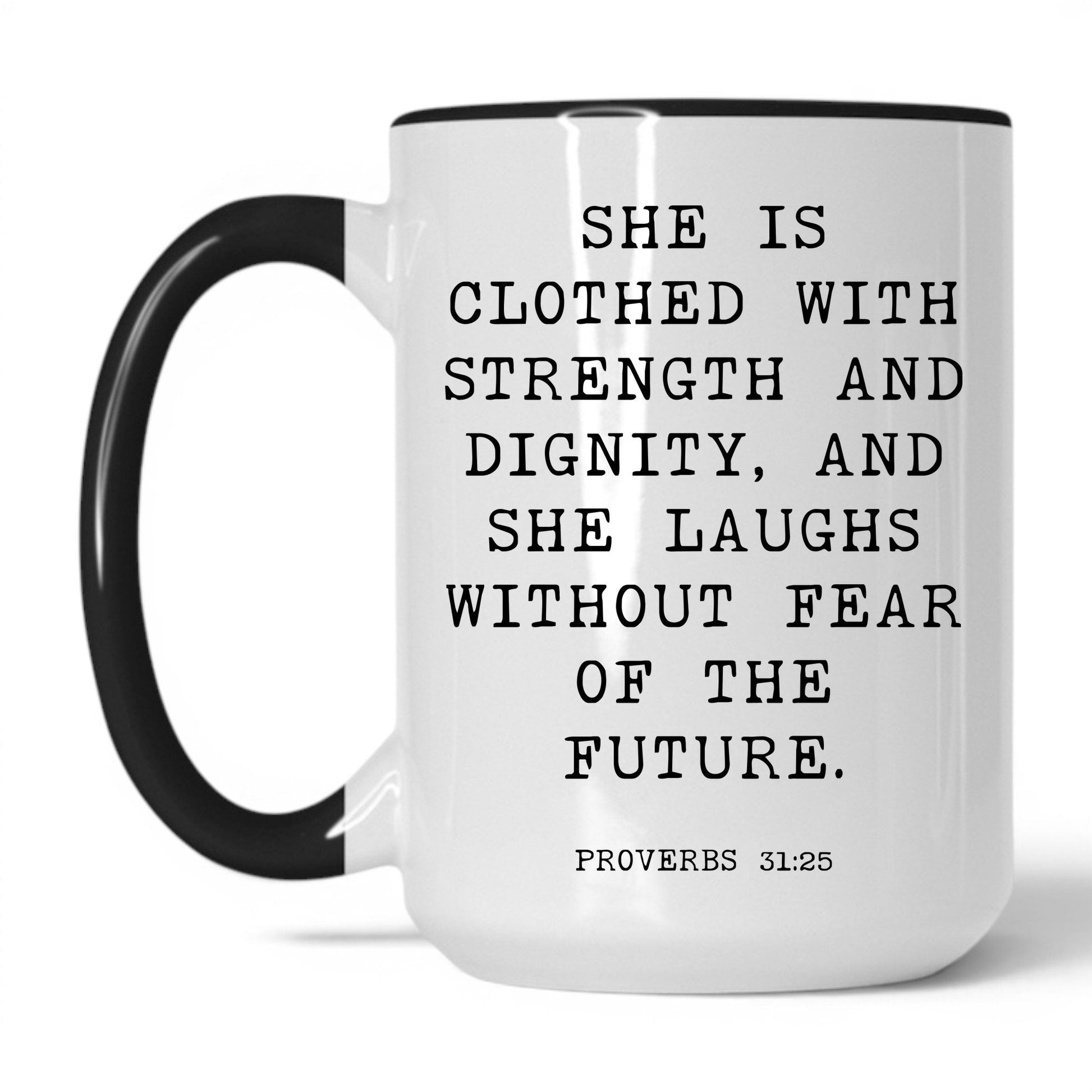 Lifestyle Photo #1 Strength and Dignity Mug