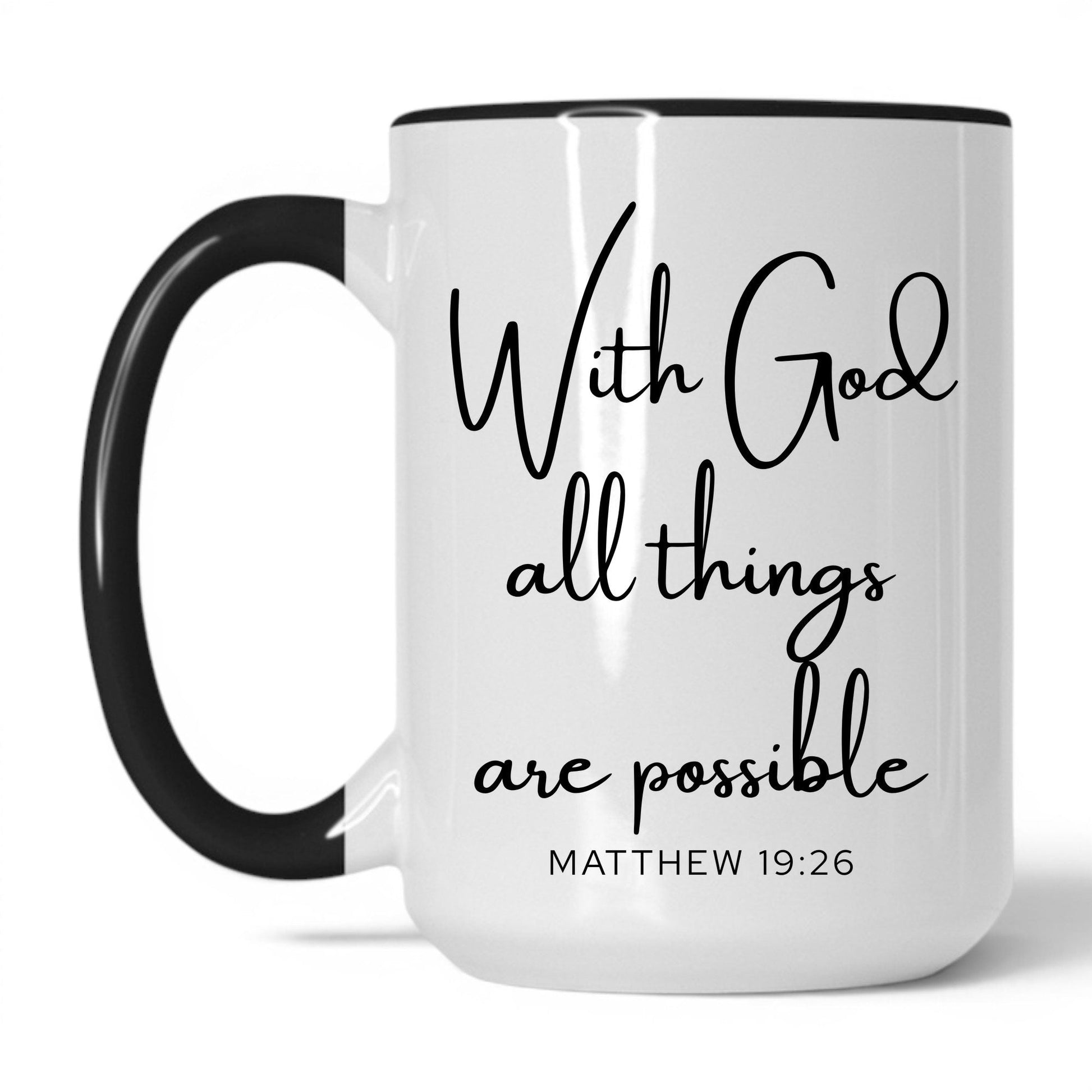 Lifestyle Photo #1 With God All Things Possible Mug