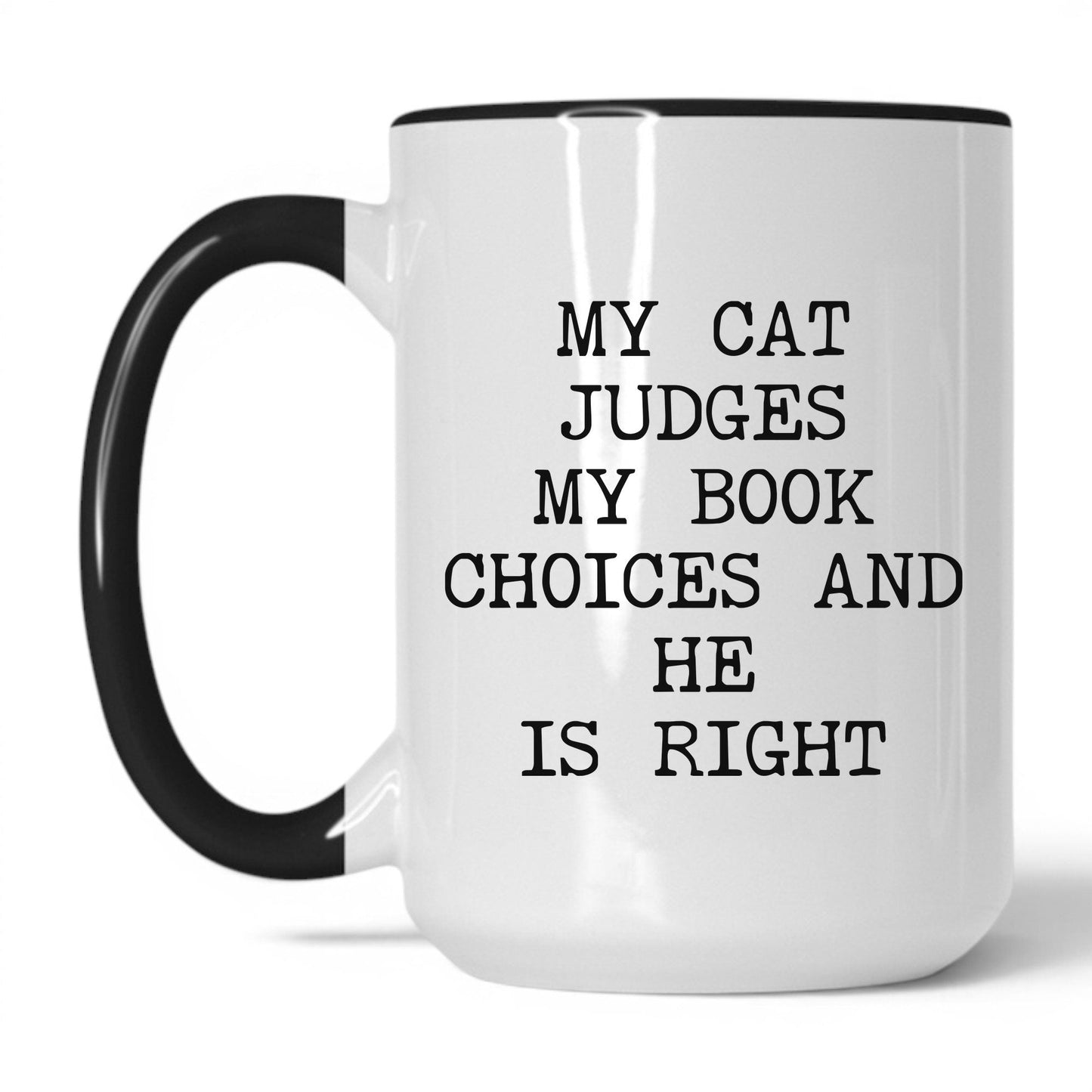 Lifestyle Photo #1 My Cat Judges My Choices Mug
