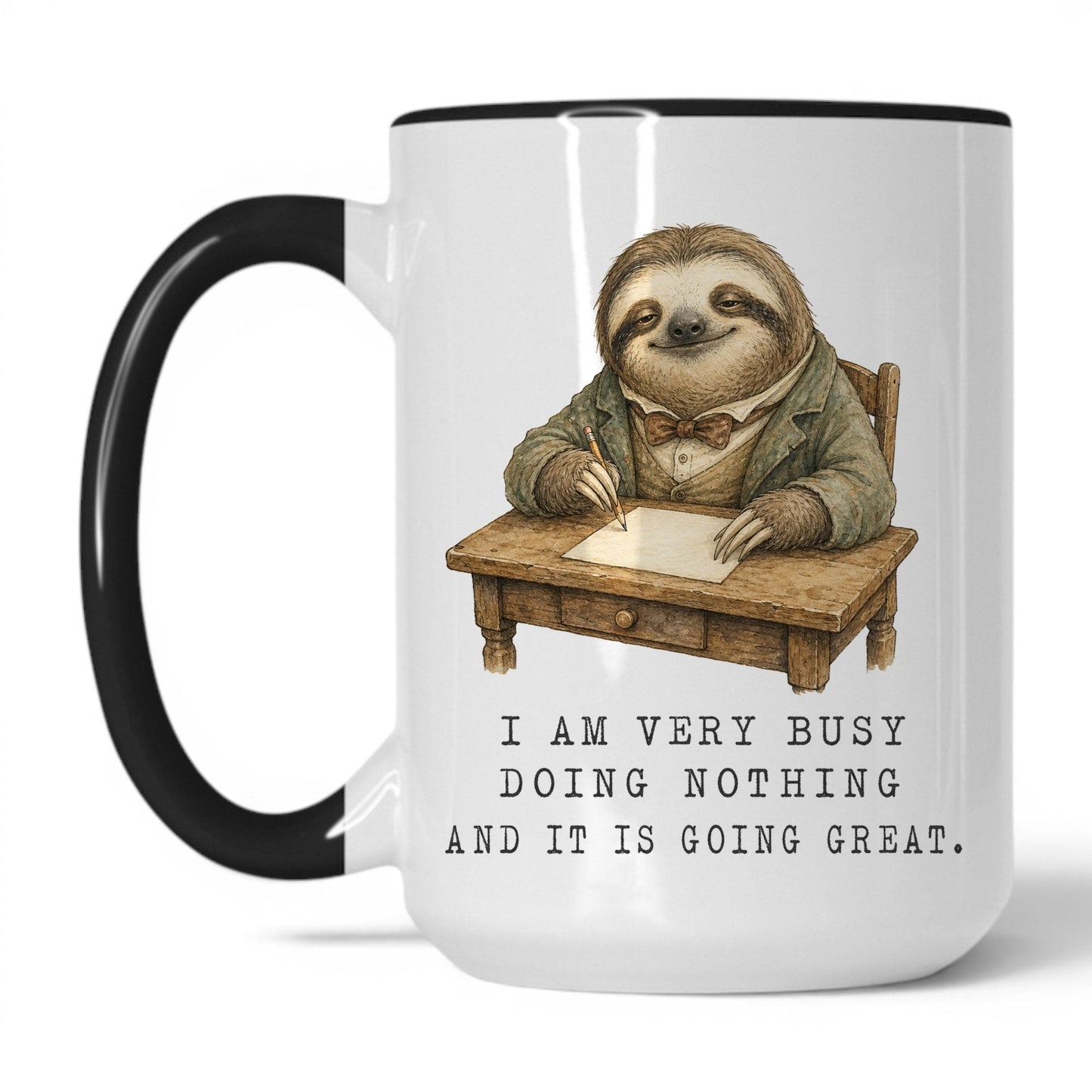 Busy Doing Nothing Sloth Coffee Mug