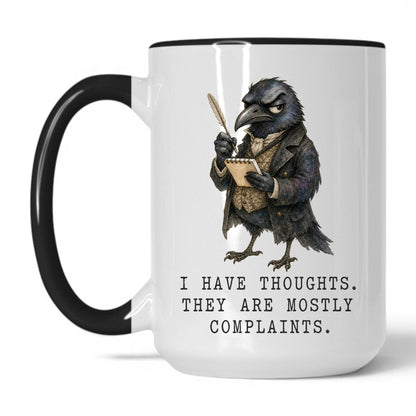 Lifestyle Photo #1 Mostly Complaints Crow Mug