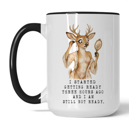 Lifestyle Photo #1 Still Not Ready Deer Mug