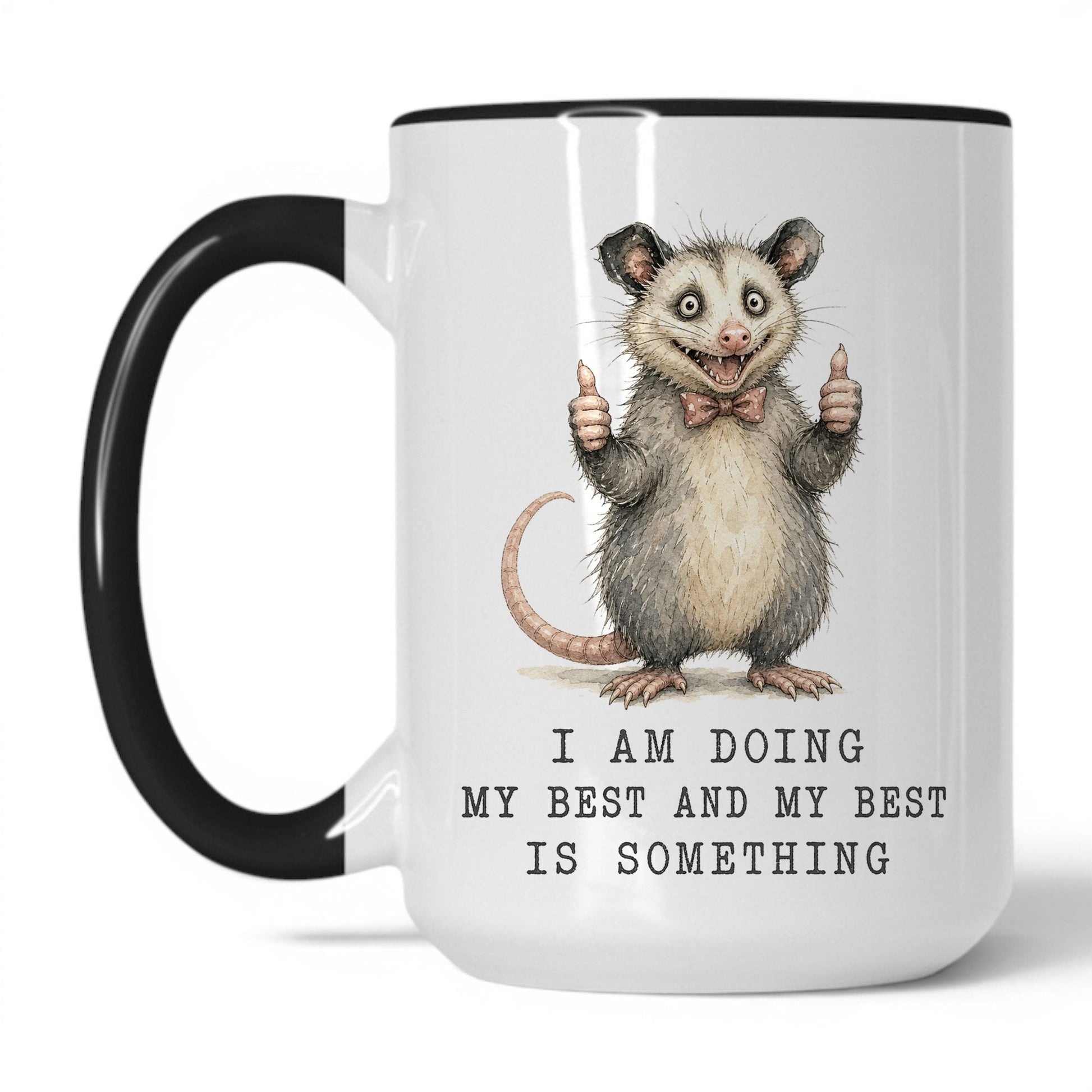 Lifestyle Photo #1 Doing My Best Opossum Mug