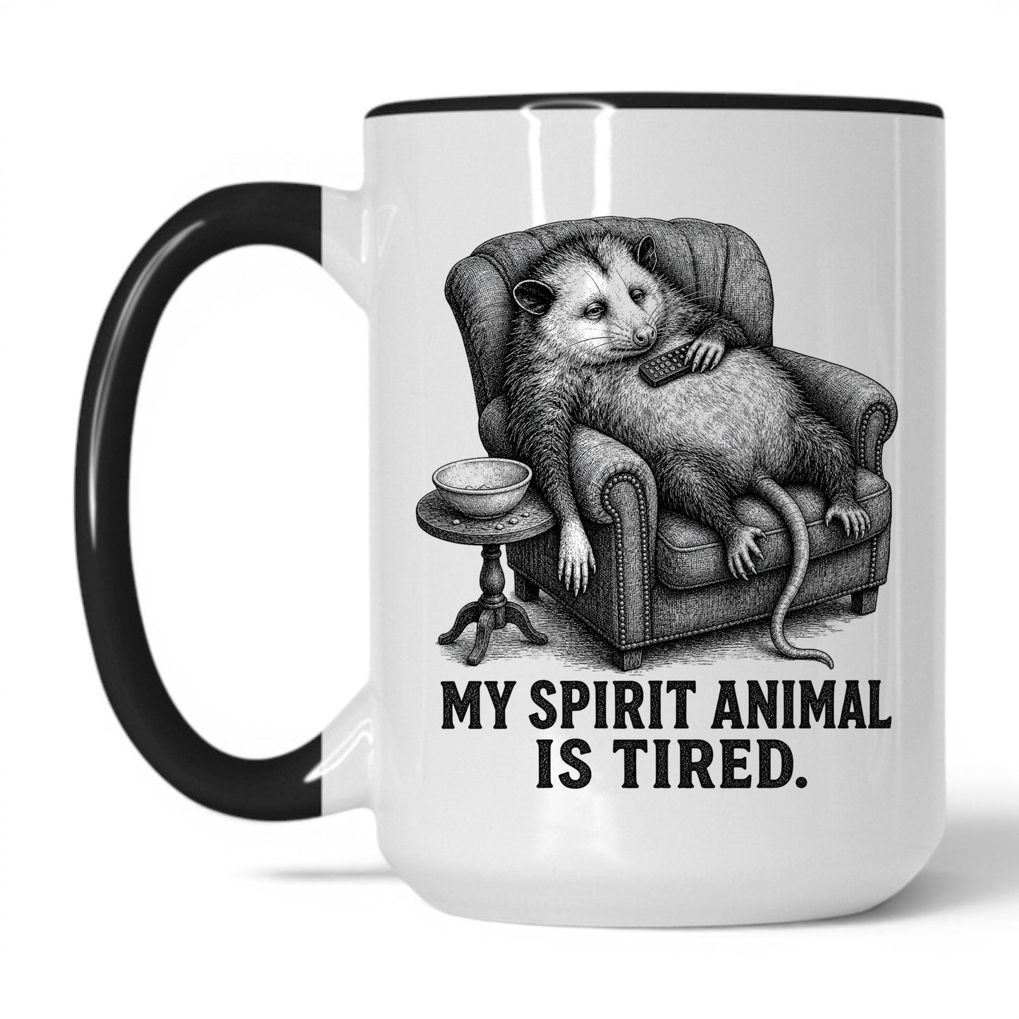 My Spirit Animal Is Tired Opossum Mug