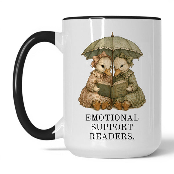 Lifestyle Photo #1 Emotional Support Readers Mug