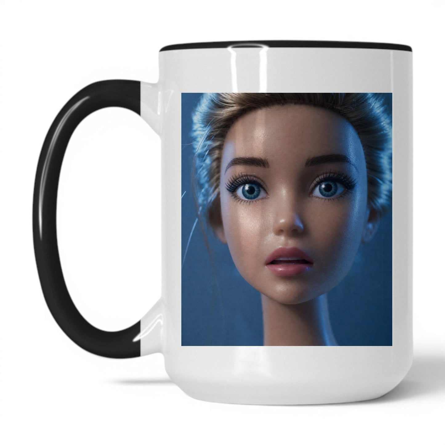 Anxious Doll Face Coffee Mug