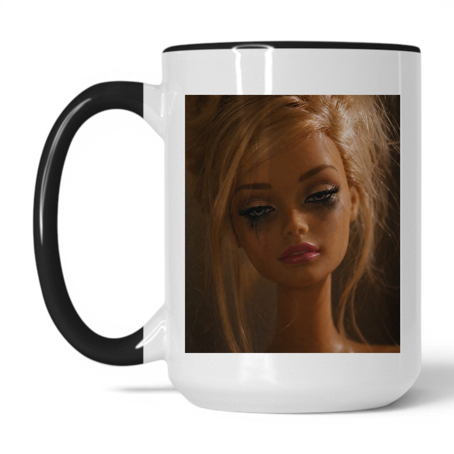 Exhausted Doll Face Coffee Mug