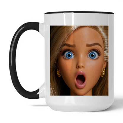 Offended Doll Face Coffee Mug