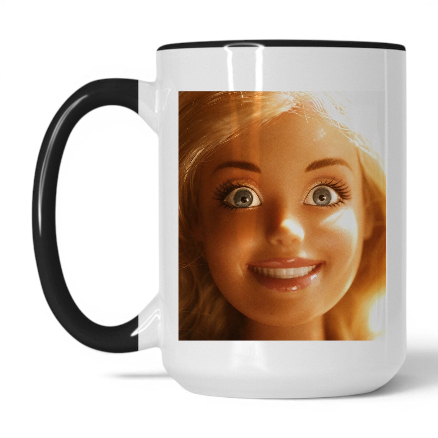 Unhinged Doll Face Coffee Mug