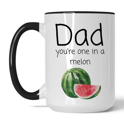 Lifestyle Photo #1 Dad You're One in a Melon Mug