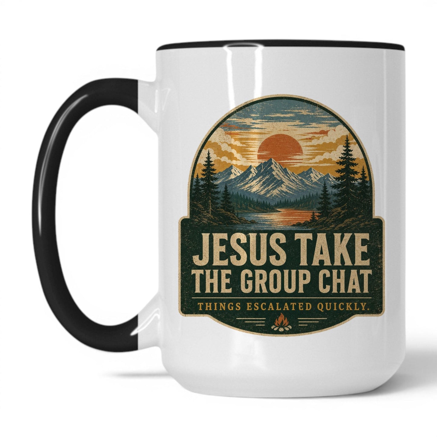 Lifestyle Photo #1 Jesus Take The Group Chat Mug