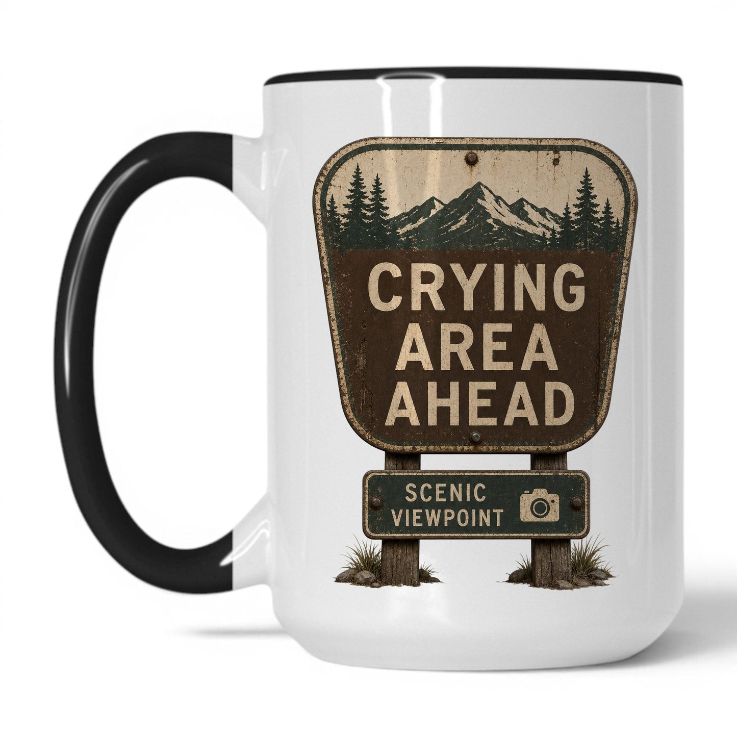 Lifestyle Photo #1 Crying Area Ahead Mug