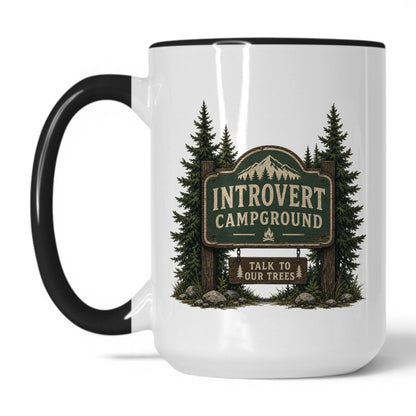 Lifestyle Photo #1 Introvert Campground Mug