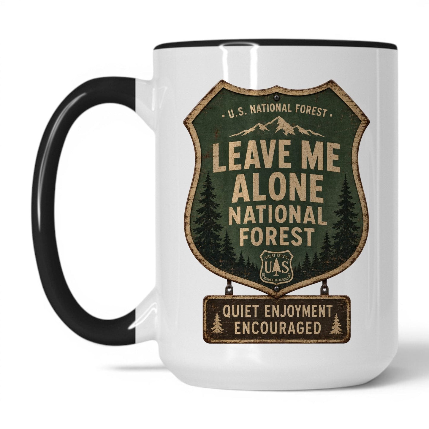 Lifestyle Photo #1 Leave Me Alone National Forest Mug