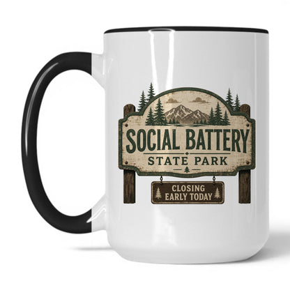 Lifestyle Photo #1 Social Battery State Park Mug