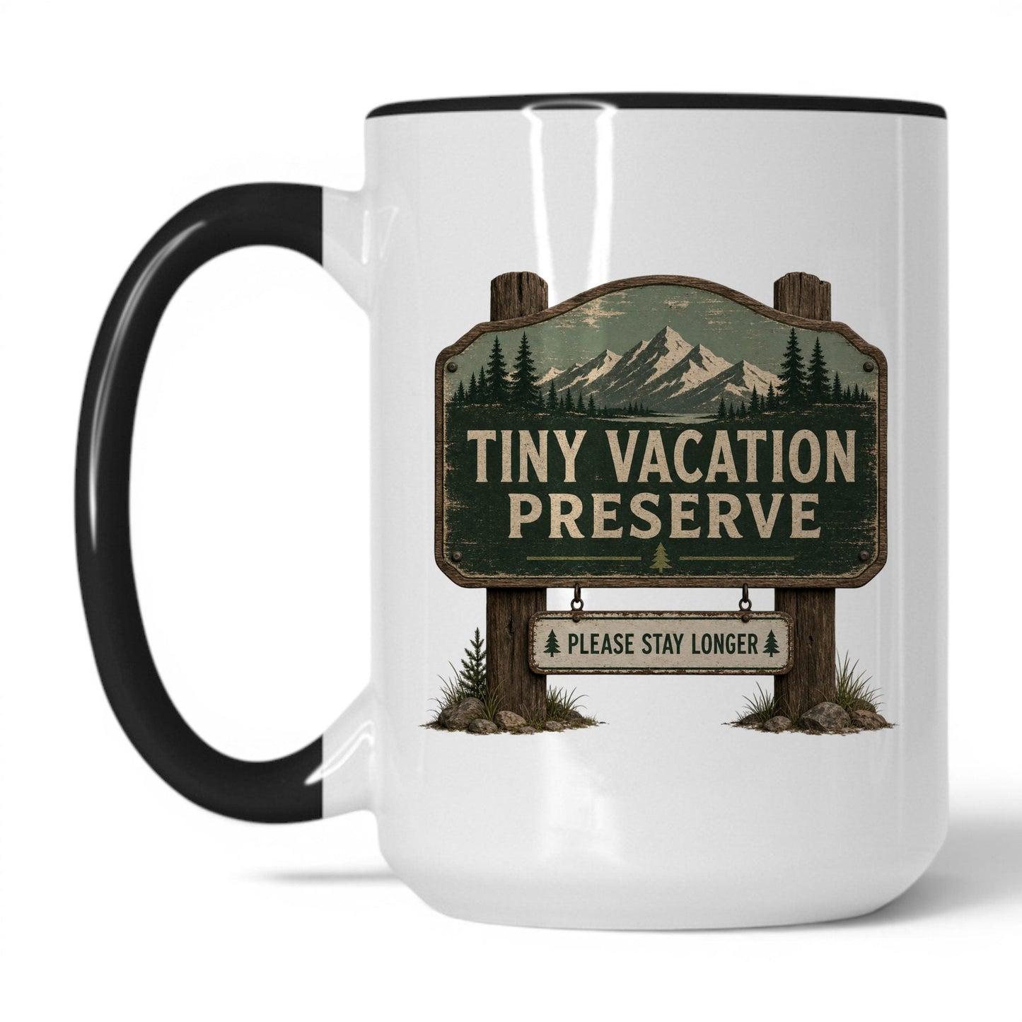 Lifestyle Photo #1 Tiny Vacation Preserve Mug