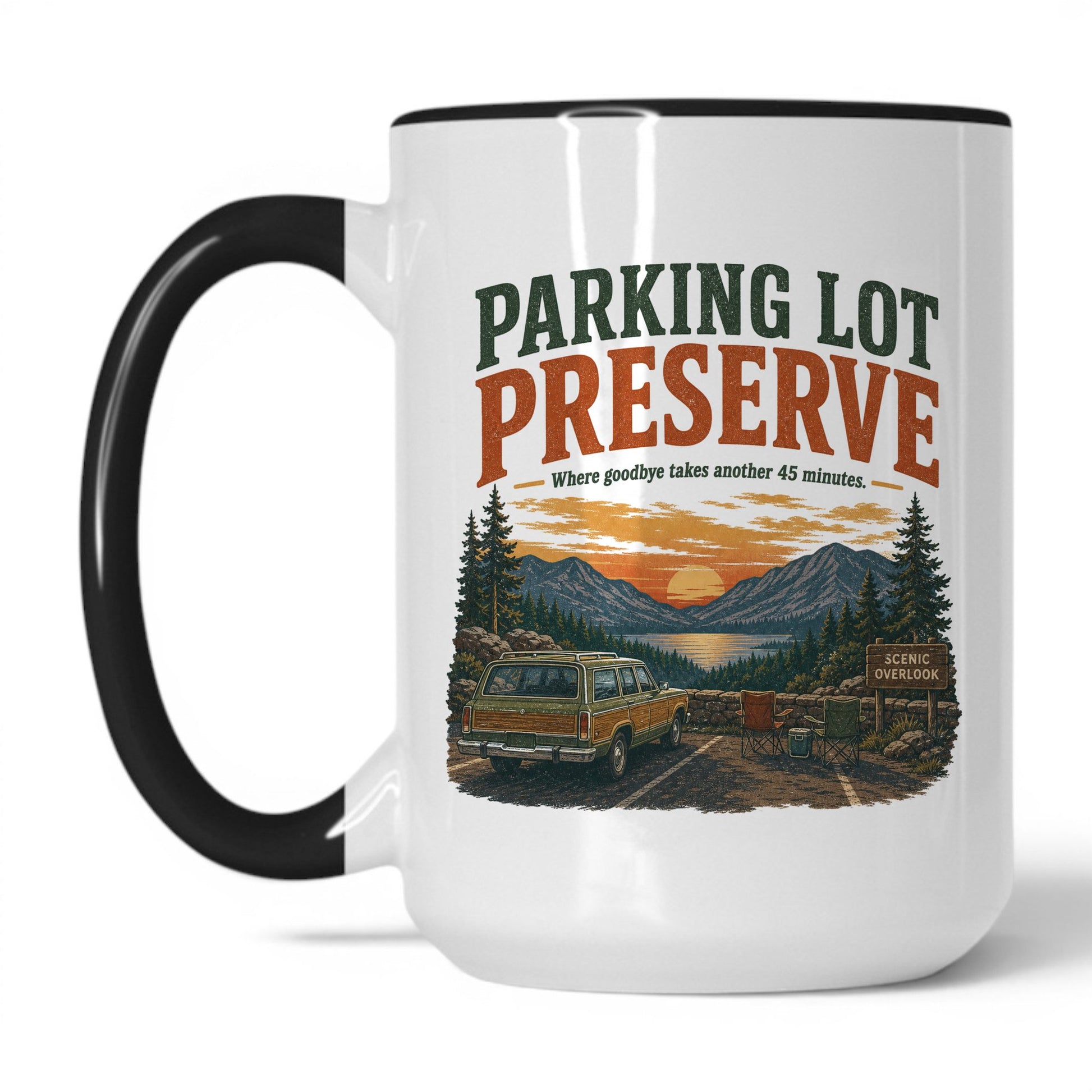 Parking Lot Preserve Mug – 15oz White/Black Mug