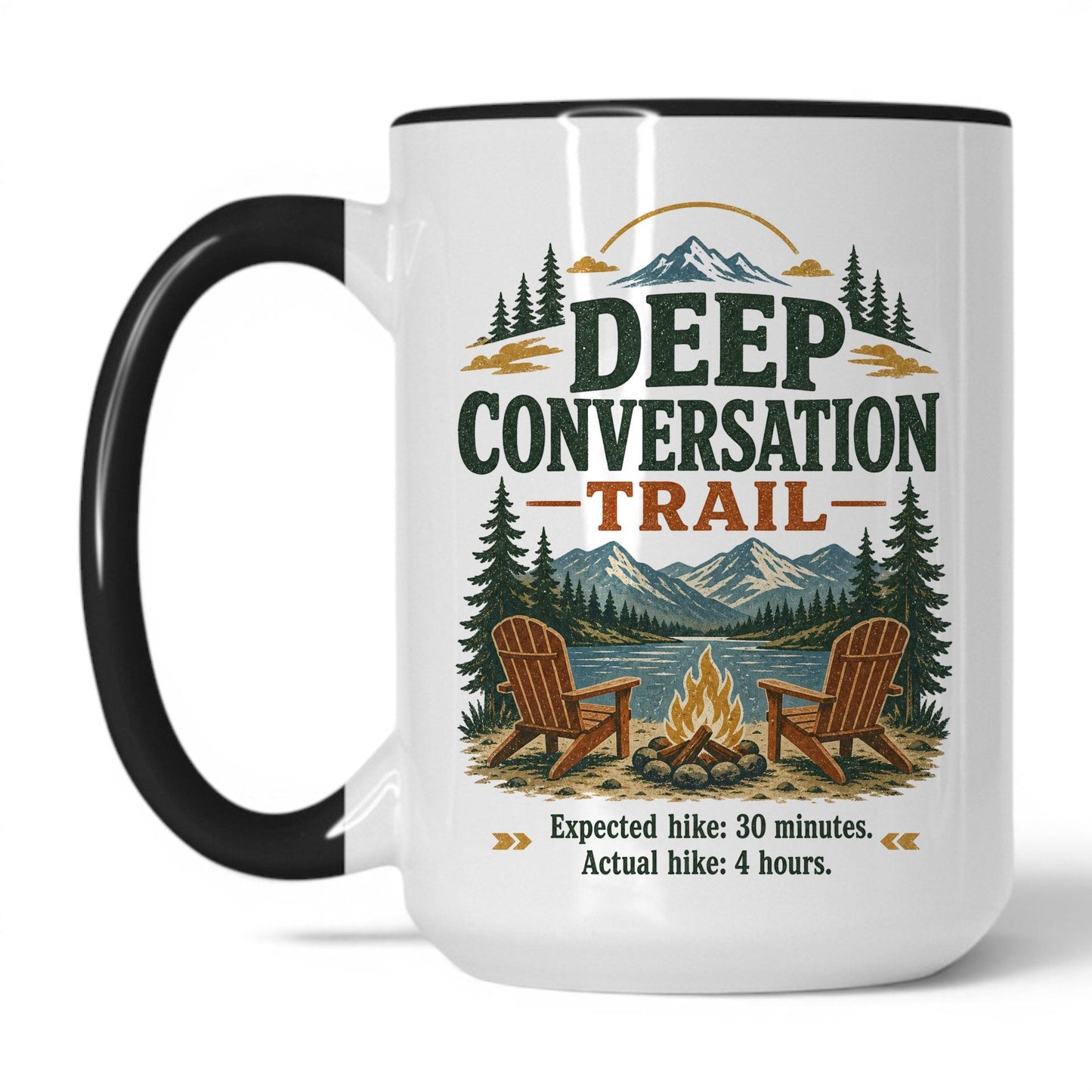 Lifestyle Photo #1 Deep Conversation Trail Mug
