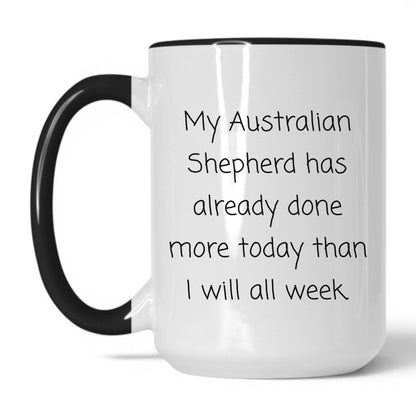 Lifestyle Photo #1 Australian Shepherd Dog Lover Mug