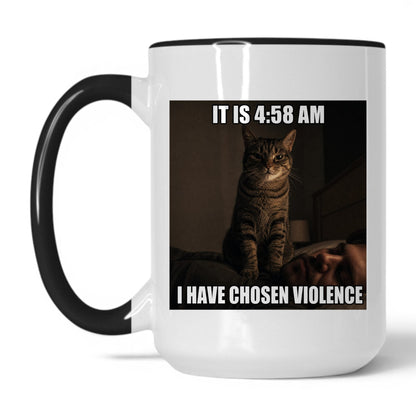Chosen Violence Cat Coffee Mug