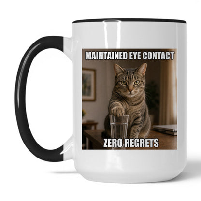 Maintained Eye Contact Cat Coffee Mug