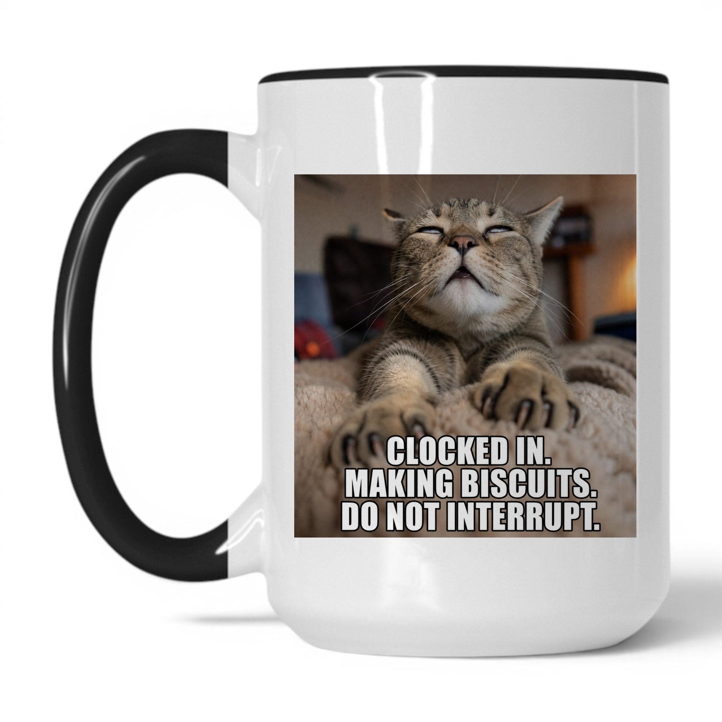 Making Biscuits Cat Coffee Mug
