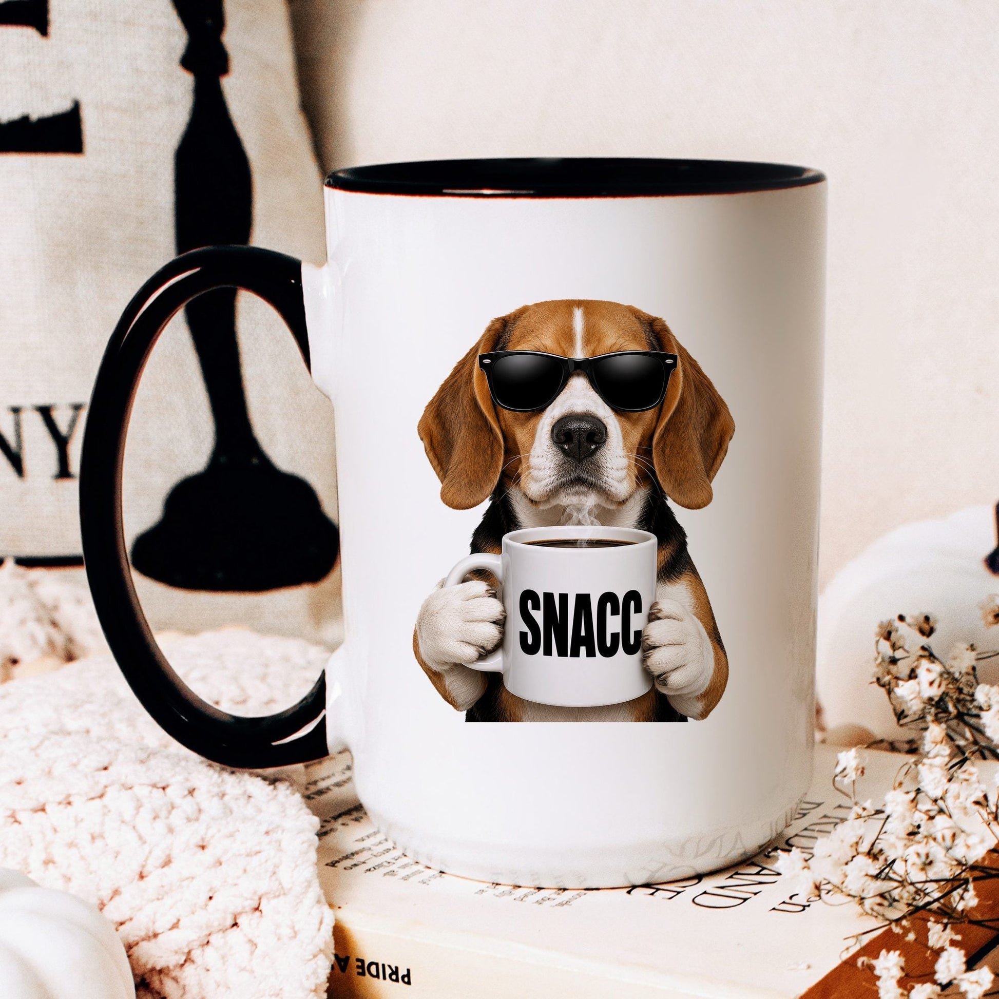 Beagle Snacc coffee mug — hero