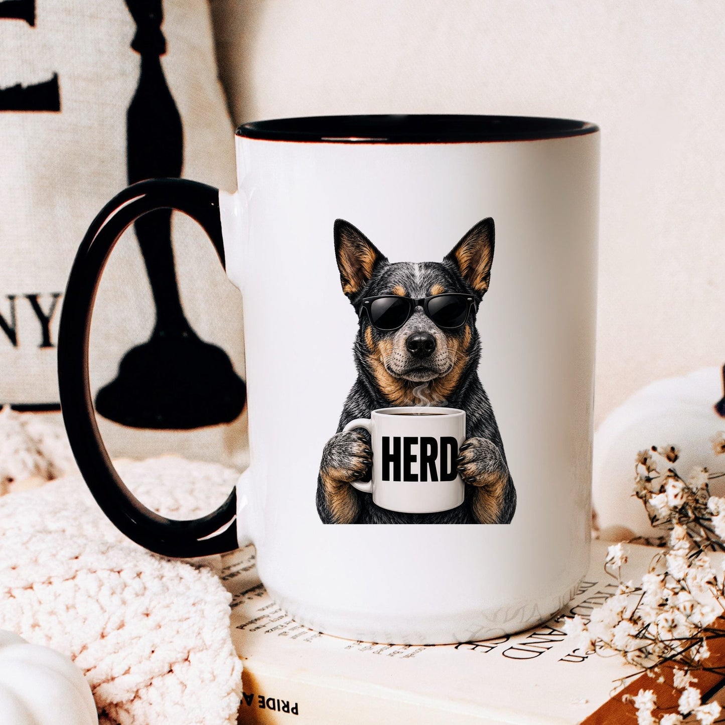 Cattle Dog Herd coffee mug — hero