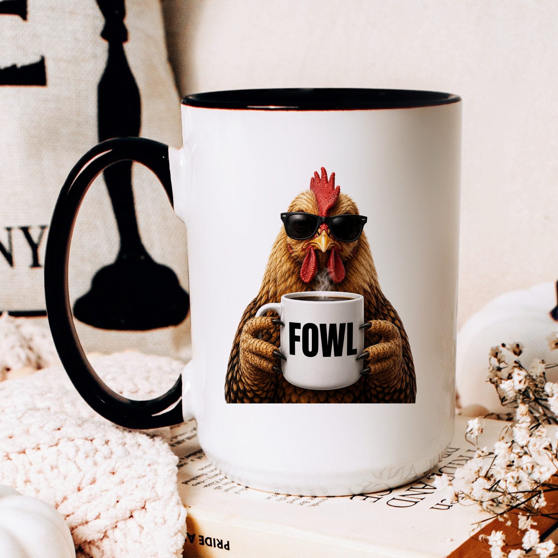 Chicken Fowl coffee mug — hero