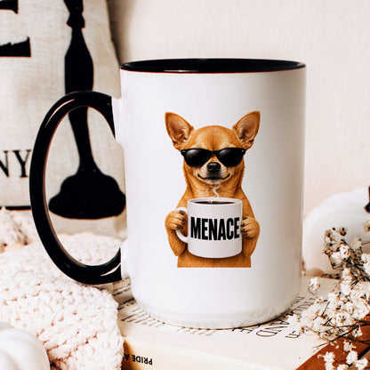 Chihuahua Menace coffee mug — hero