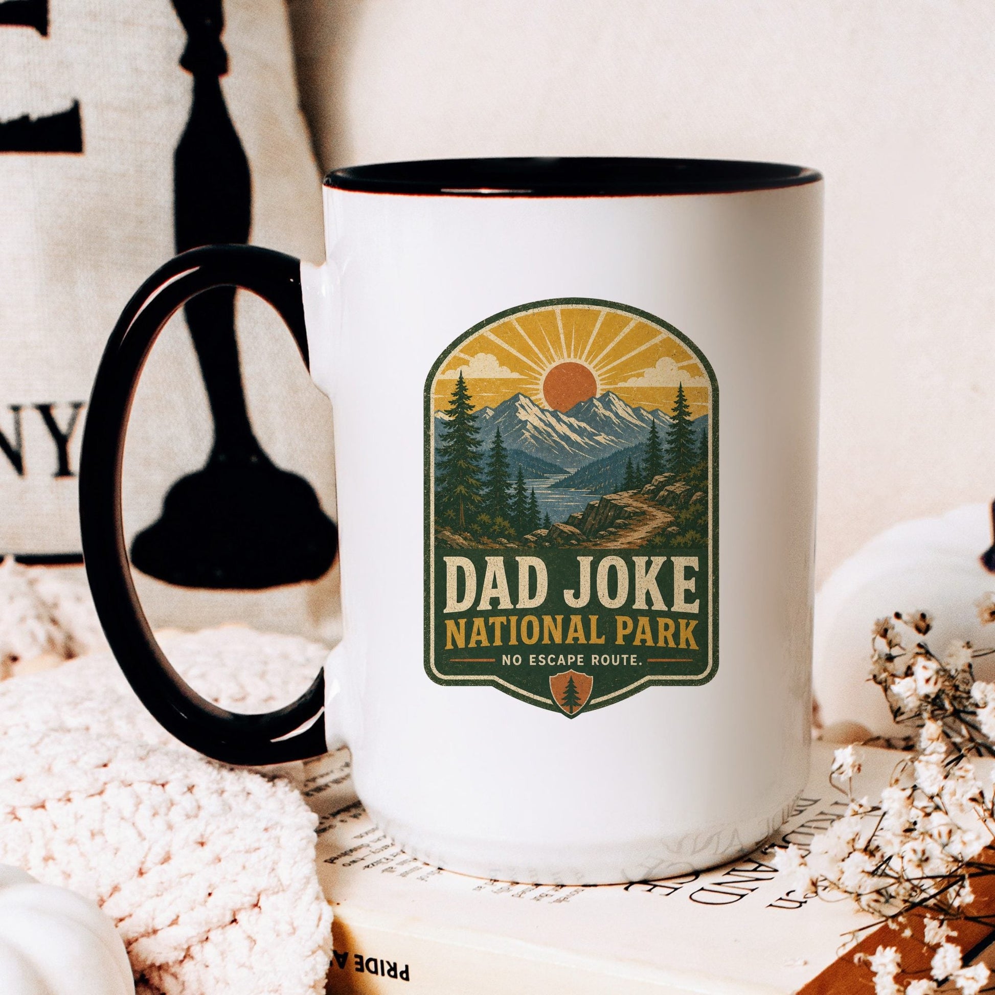 Dad Joke National Park coffee mug lifestyle