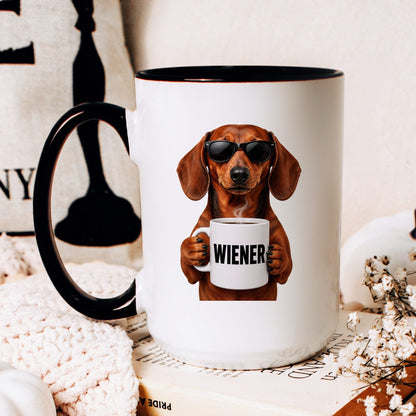 Dachshund Wiener coffee mug — hero