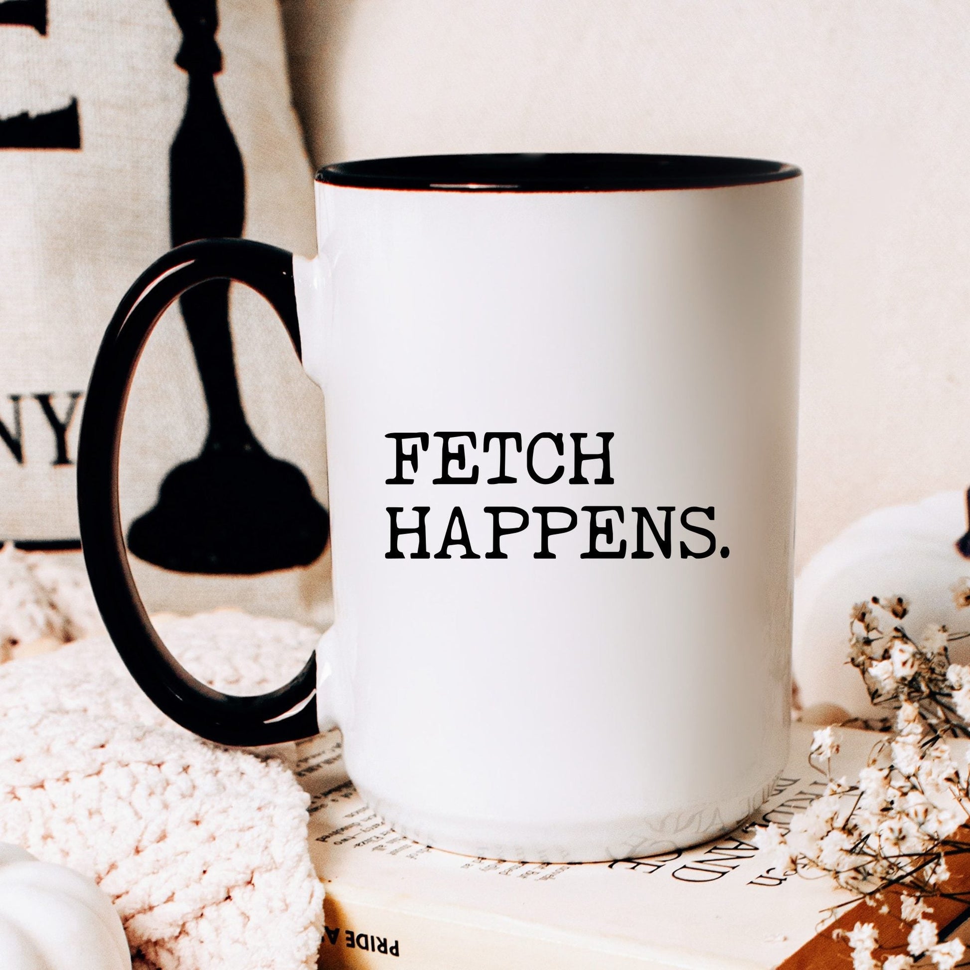 Fetch Happens coffee mug