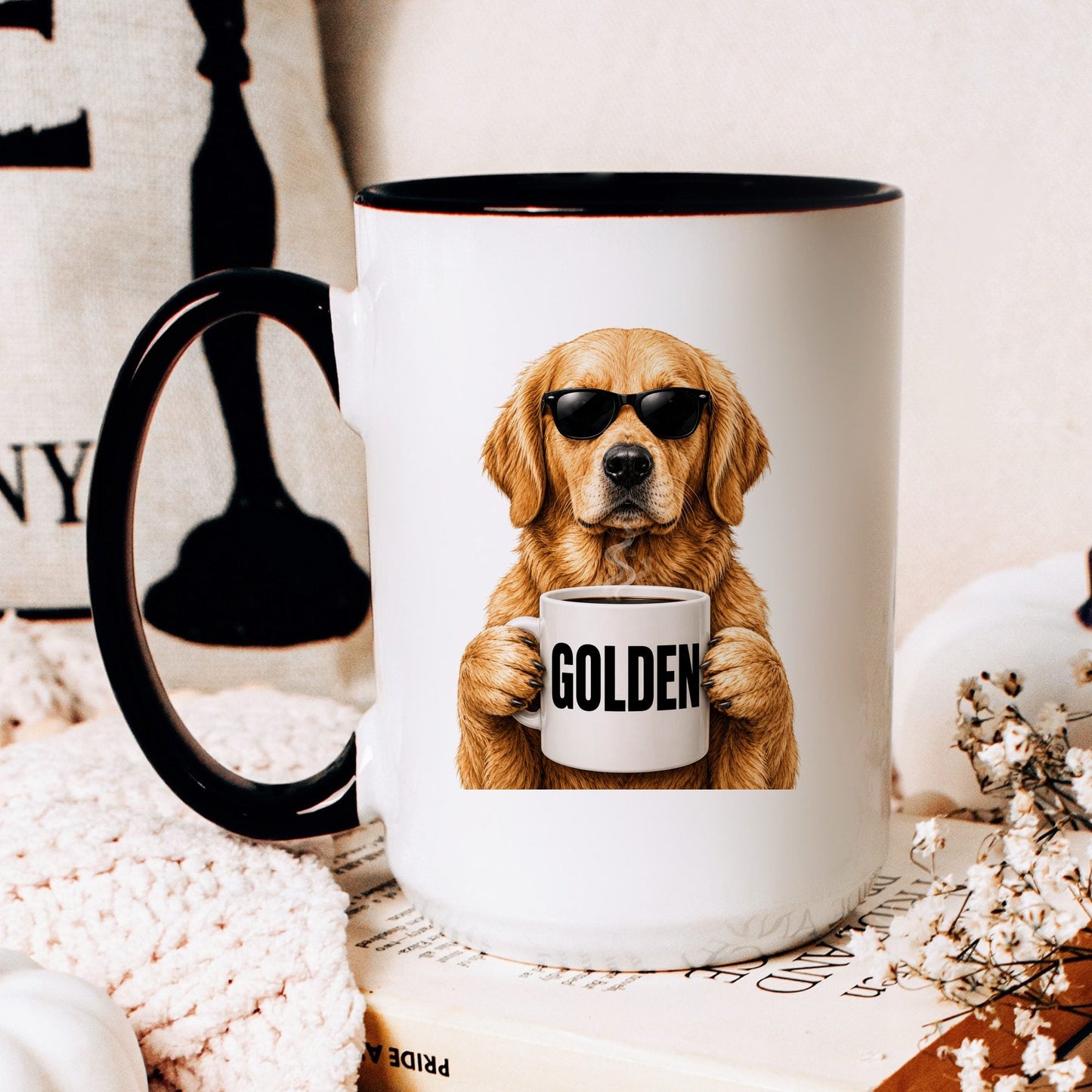 Golden Retriever Golden coffee mug — hero