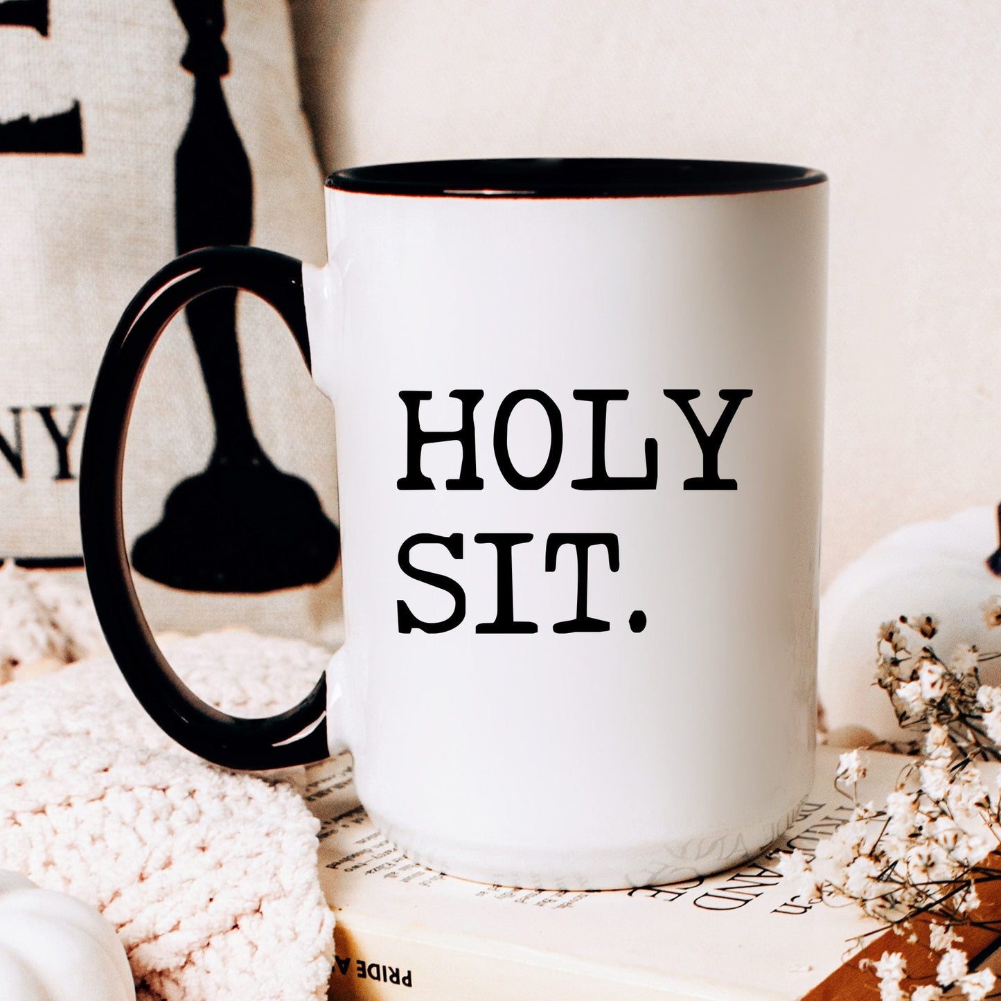 Holy Sit coffee mug