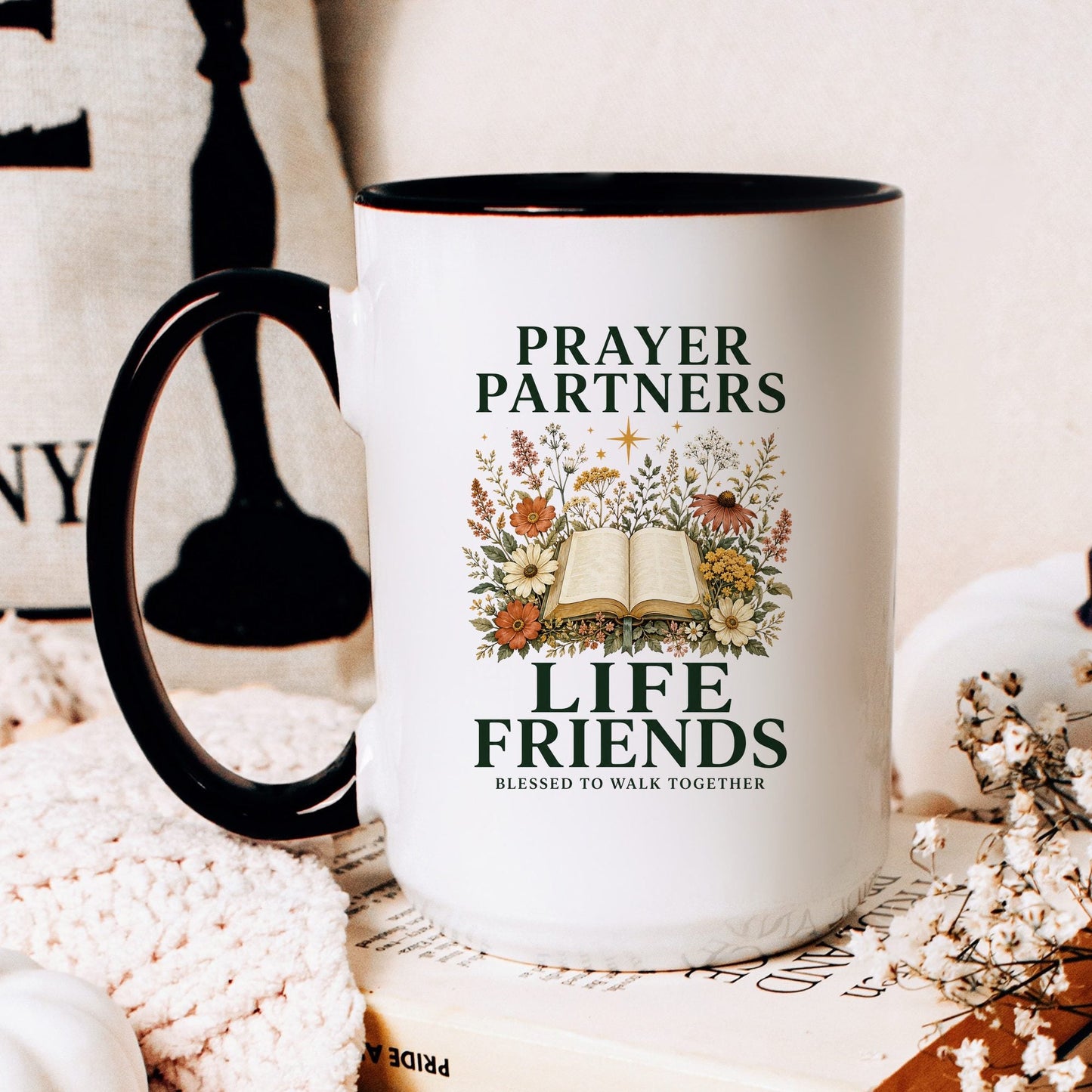 Prayer Partners, Life Friends coffee mug